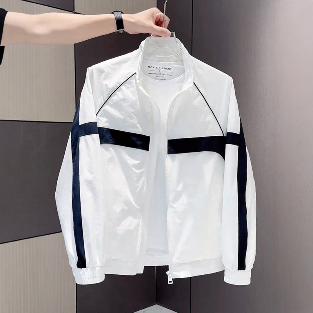 Herren Moderne Sportjacke mit hohen Kragen Echoarchiv