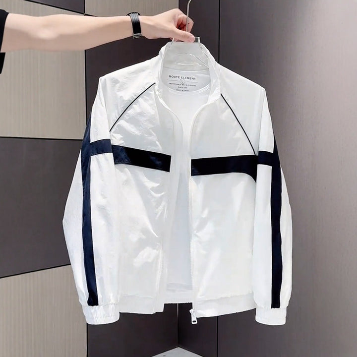 Herren Moderne Sportjacke mit hohen Kragen Echoarchiv