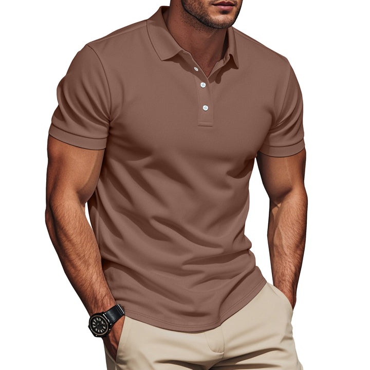 Herren Poloshirt mit atmungsaktiver Struktur und modernem Design Echoarchiv