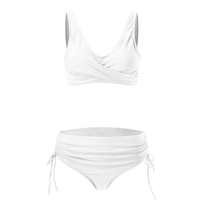 Damen Hochwertiges Wickel-Bikini-Set mit regulierbarem Höschen Echo Archiv