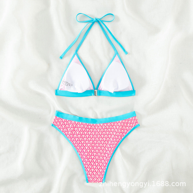 Damen Triangel-Bikini mit moderne geometrischen Mustern Echo Archiv