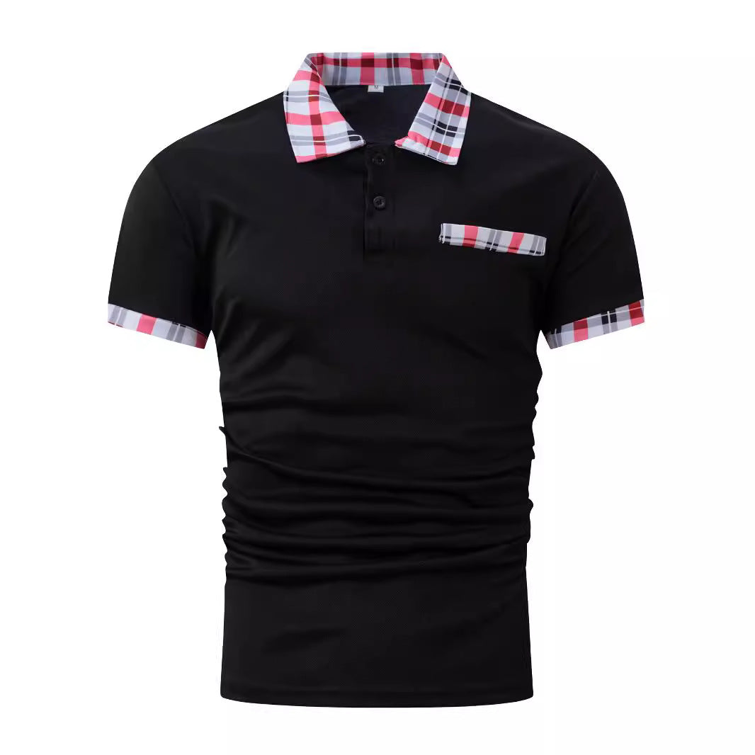 Herren Polohemd mit modischem Karomuster und elegantem Schnitt Echoarchiv