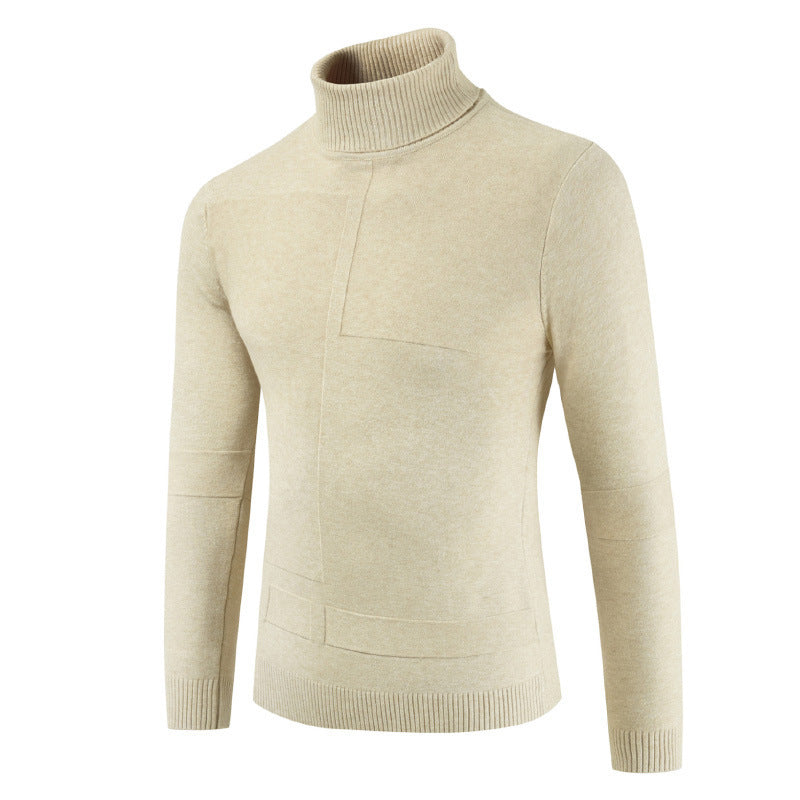 Herren Rollkragenpullover aus weichem Strickmaterial mit modernem Design Echoarchiv