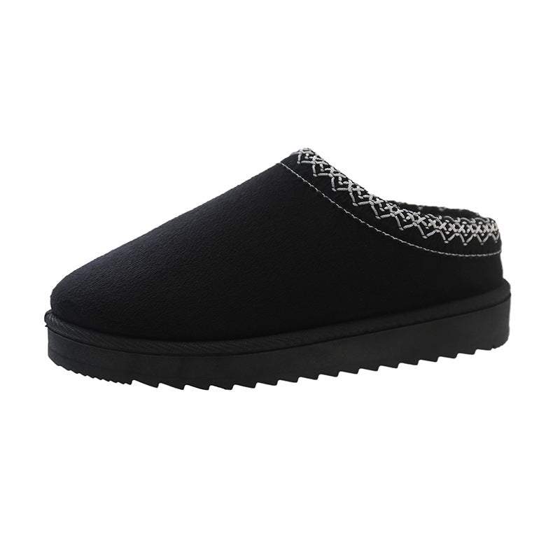 Damen Gefütterte Slipper‑Mules mit Teddyfutter und geflochtenem Saum Echo Archiv