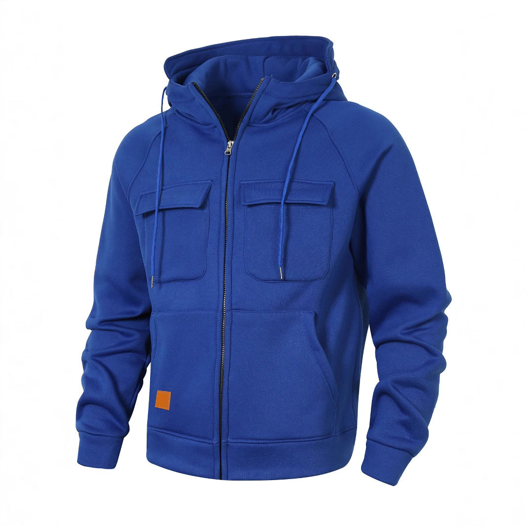 Herren Kapuzenjacke mit funktionalen Taschen und hochwertigem Material Echoarchiv