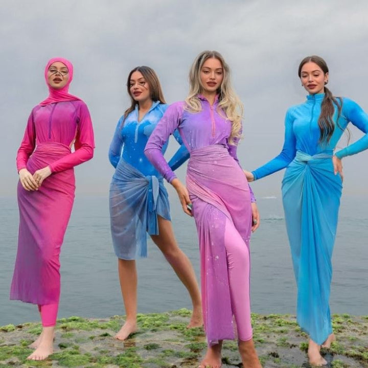 Damen Modischer Schwimmanzug mit Hijab Echo Archiv