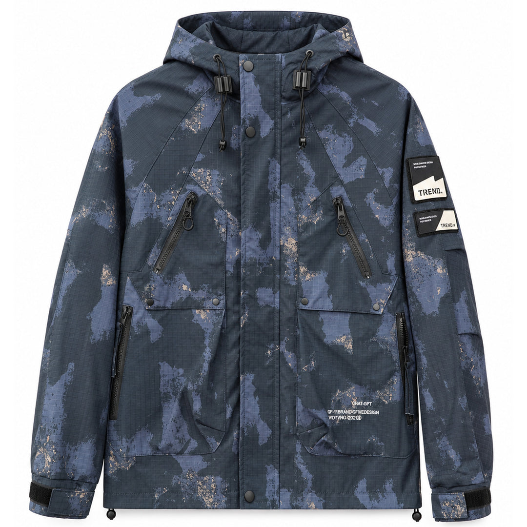 Herren Multifunktionale Outdoor-Jacke mit Kapuze – Taviero