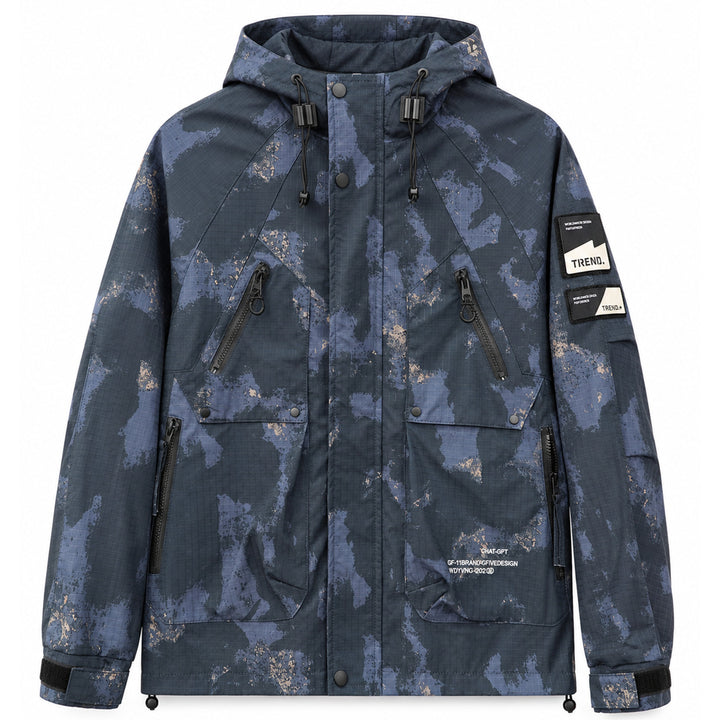 Herren Multifunktionale Outdoor-Jacke mit Kapuze – Taviero