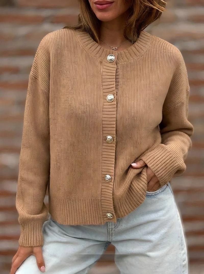Damen Stylische Strickjacke mit Knopfverschluss Echo Archiv