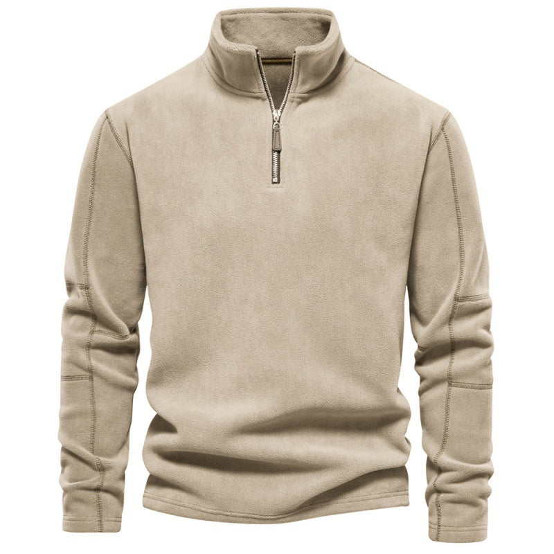 Herren Mikrofleece Pullover mit halbem Reißverschluss Echoarchiv