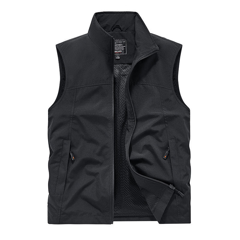Damen Softshell‑Weste mit Meshfutter wind- und wasserabweisend Stehkragen und Frontreißverschluss Echo Archiv