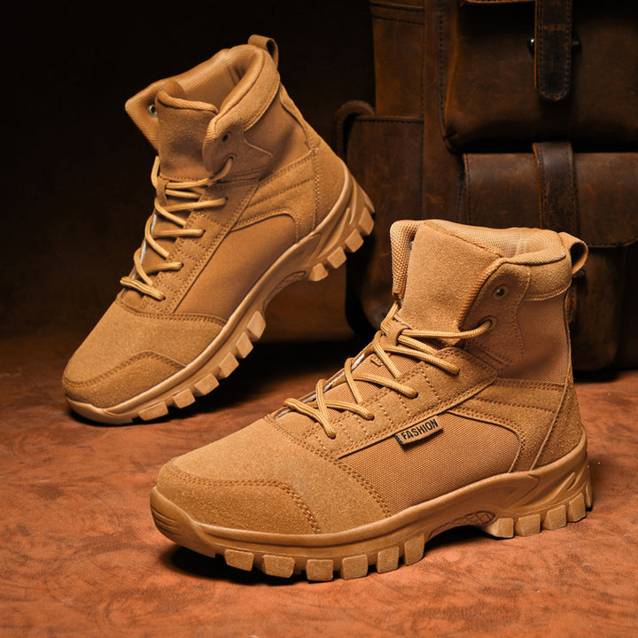 Damen Modische knöchelhohe Einsatz‑Stiefelette im Tactical‑Look mit griffiger Leichtprofilsohle Echo Archiv