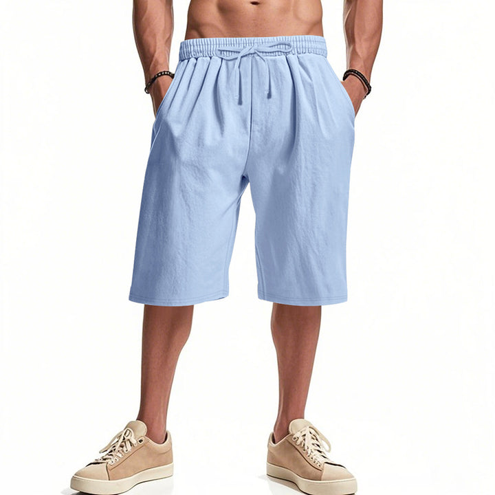 Herren nan lässige Bermudashorts aus Baumwollmix mit elastischem Bund Kordelzug und Seitentaschen Echo Archiv