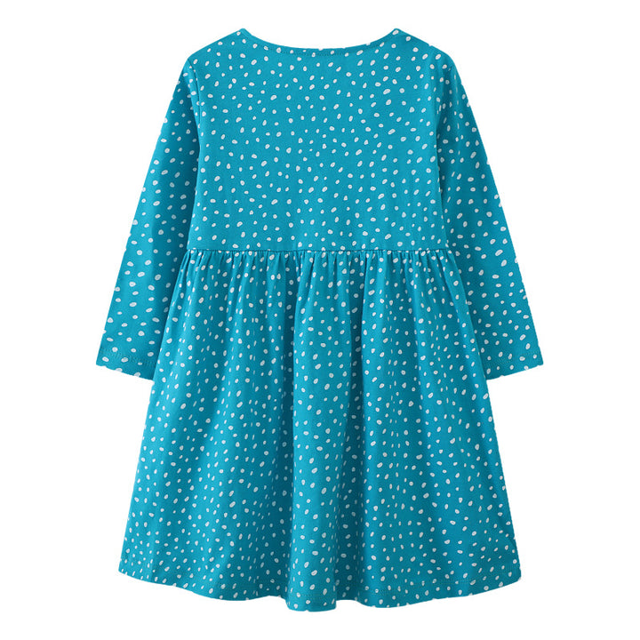 Mädchen Langarmkleid mit verspieltem Vogel-Design Echo Archiv