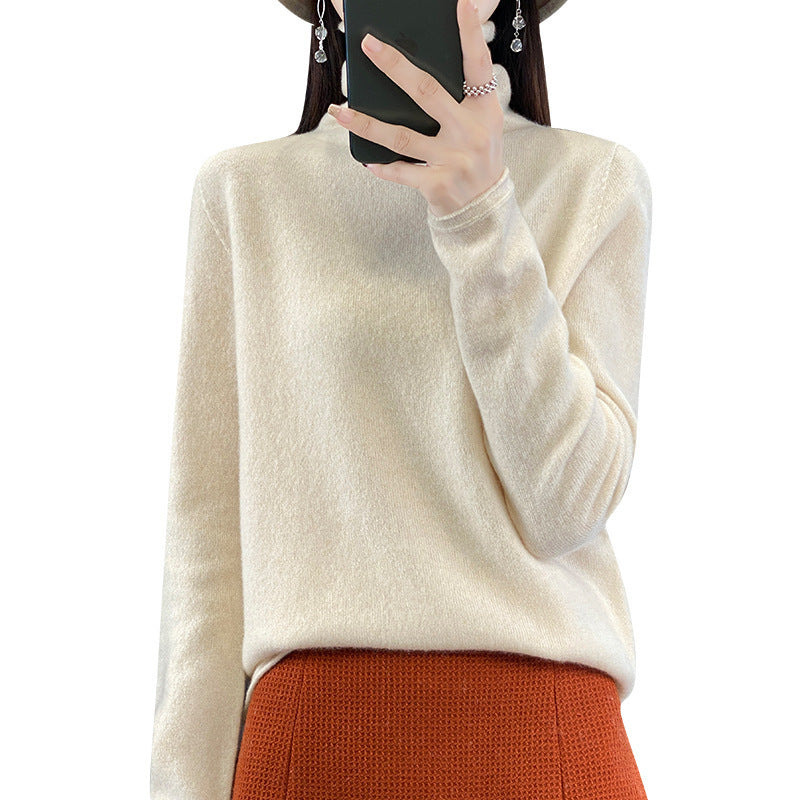 Damen Weicher Feinstrick-Rollkragenpullover mit kaschmirähnlicher Haptik und verlängerten Bündchen Echoarchiv