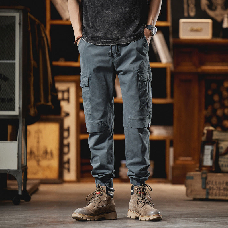 Herren Robuste Ripstop-Cargojogger mit ergonomischen Knieabnähern, Klett‑Klappen und verstellbarem Saum Echo Archiv