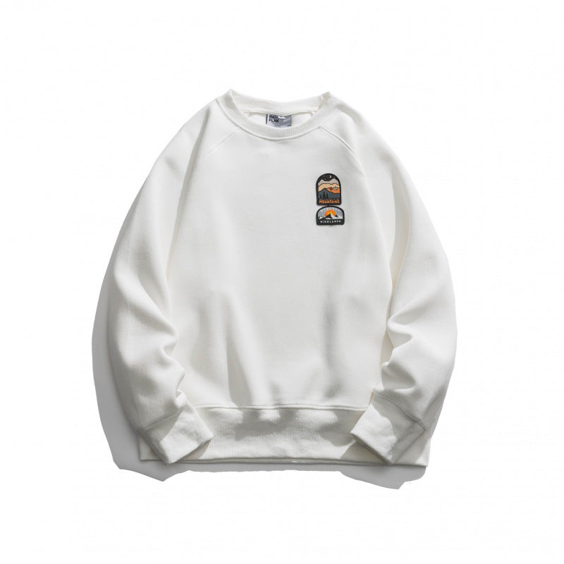 Unisex Oversize-Sweatshirt mit Raglanärmeln und Berg-Patch Echo Archiv