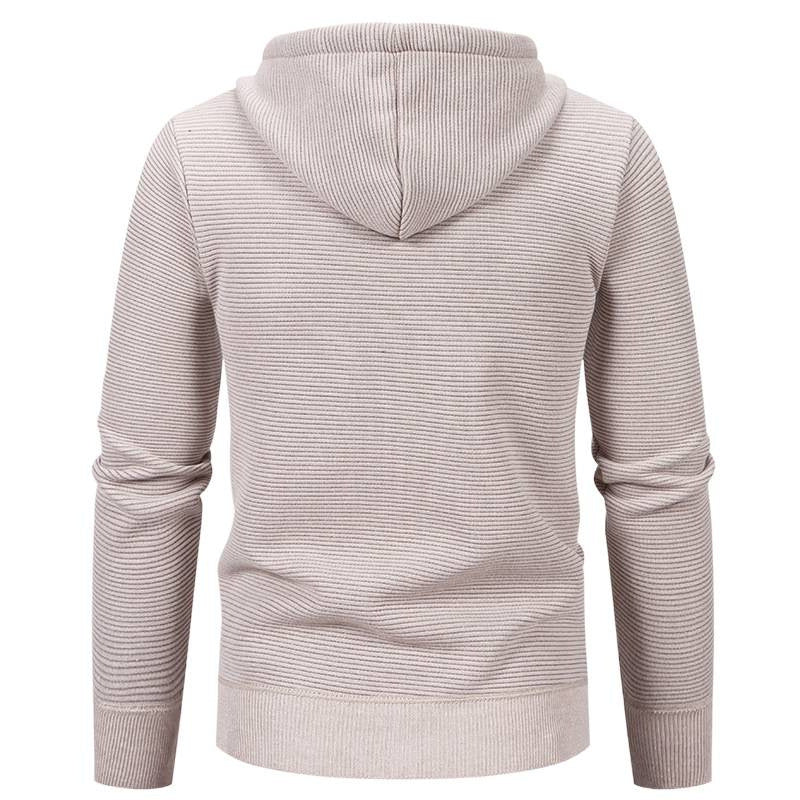 Herren moderne Kapuzenjacke mit strukturiertem Design und praktischen Taschen Echoarchiv