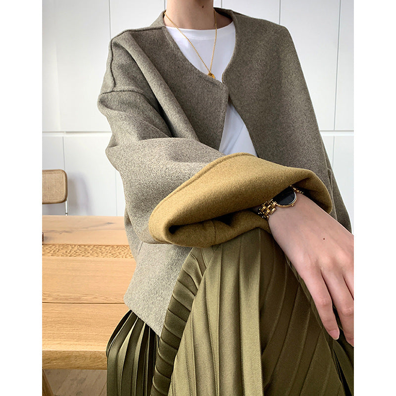 Damen Gemütliche und elegante Oversized-Jacke Echoarchiv