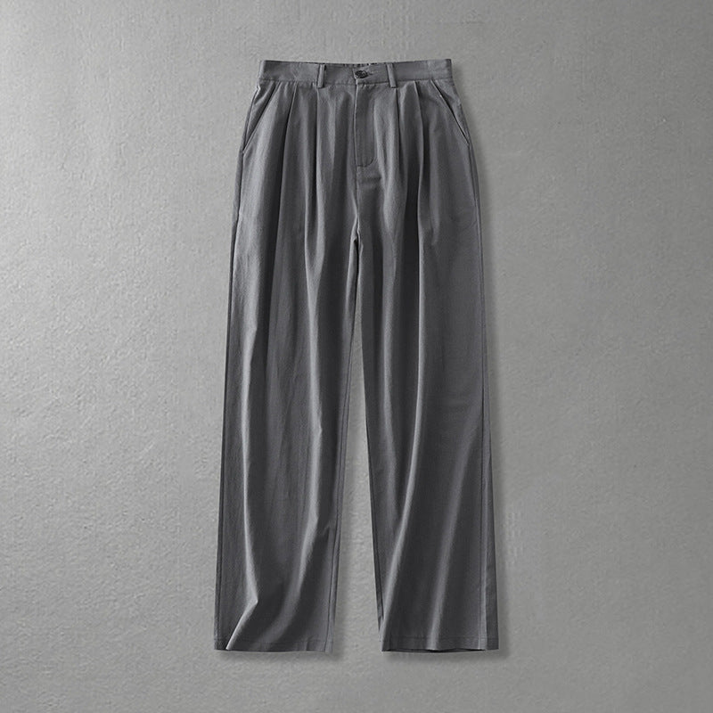 Damen Weite Bundfalten-Hose mit hoher Taille Echoarchiv