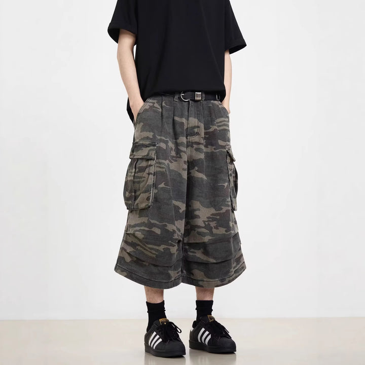 Herren Modische Cargoshorts mit weitem Schnitt Echoarchiv