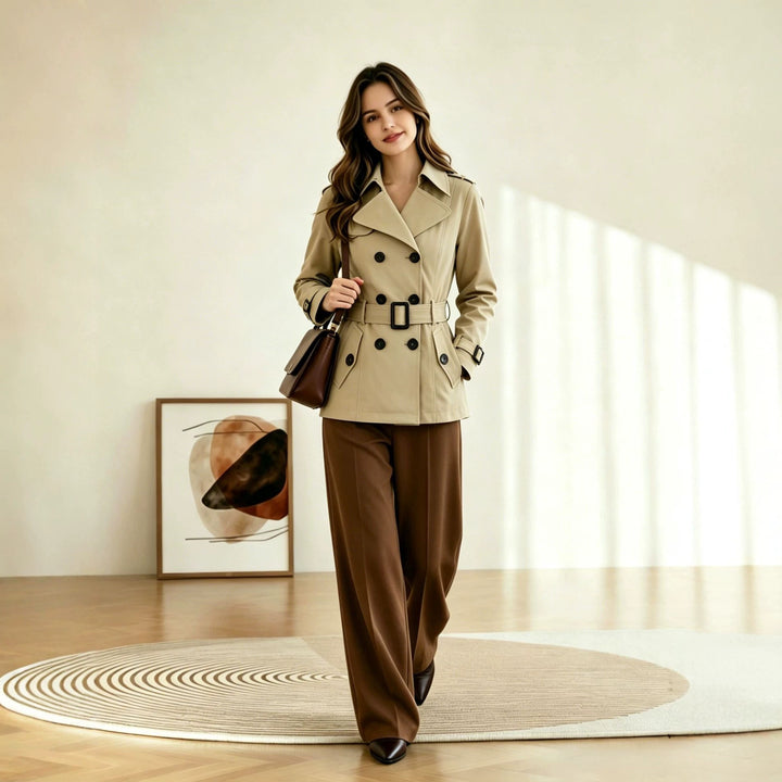Damen Eleganter Trenchcoat Echo Archiv