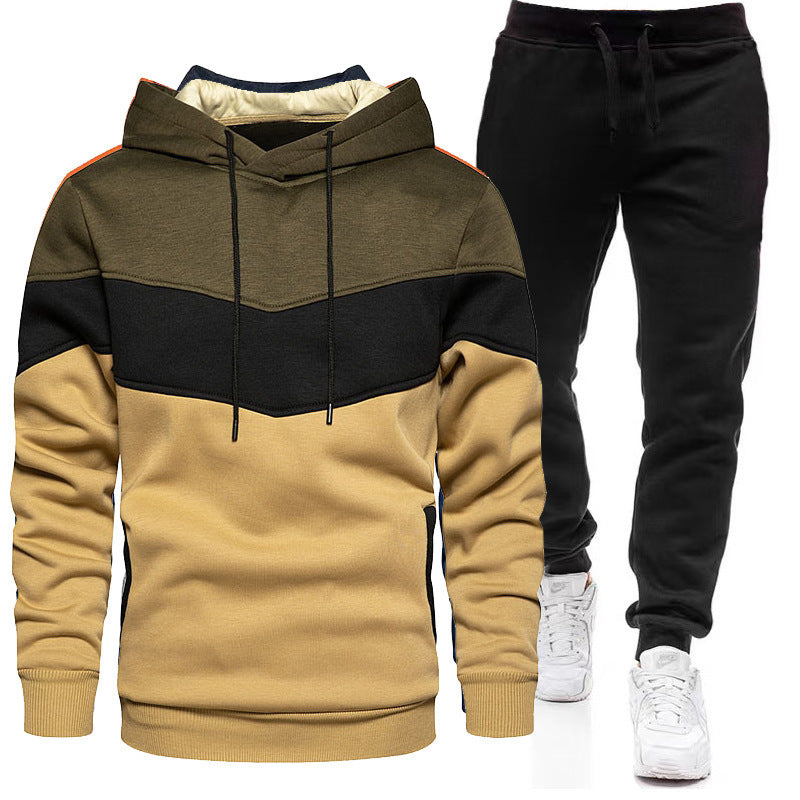 Herren sportliches Kapuzenpullover- und Jogginghosen-Set Echoarchiv