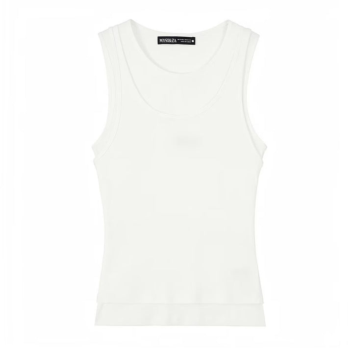 Damen ärmelloses Tanktop aus hochwertigem Stretch-Material mit figurbetontem Schnitt Echo Archiv