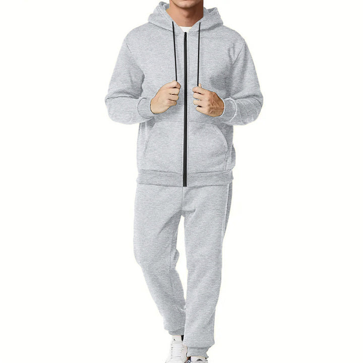 Herren Sportliches Komplett-Set mit Kapuzenjacke und Jogginghose Echoarchiv