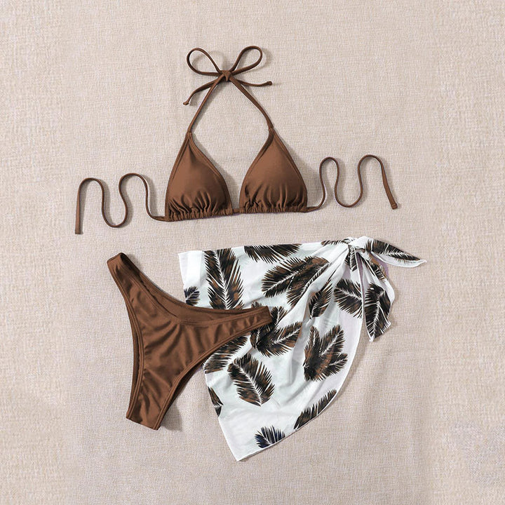 Damen Triangel-Bikini mit floralem Wickeltuch Echo Archiv