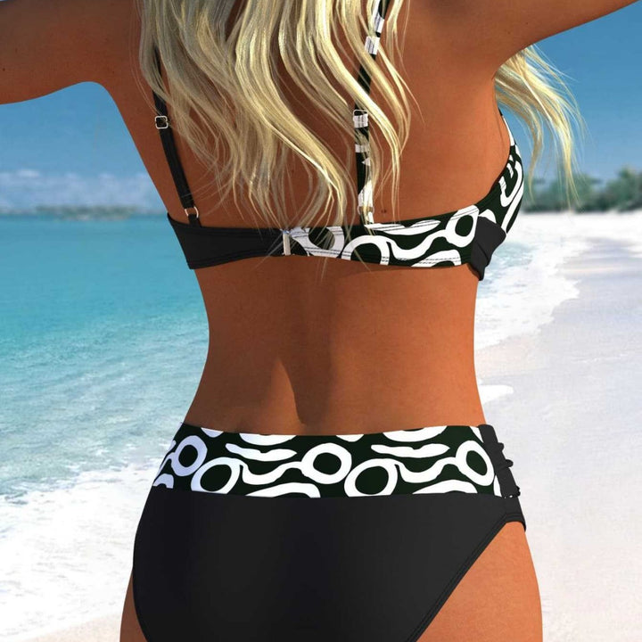 Damen Bikini-Set mit verführerischem Wickeldesign und hübschem Muster Echo Archiv