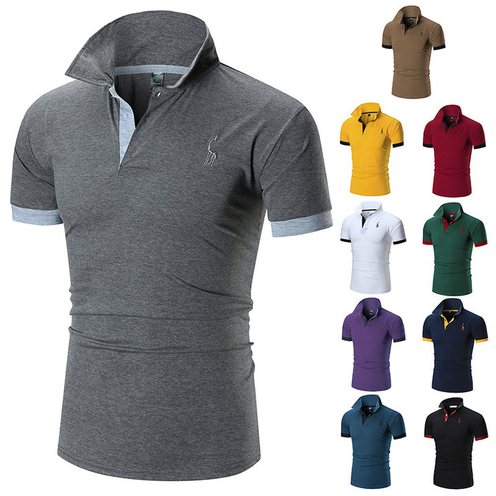 Herren Poloshirt mit modernem Kragen und figurbetonter Passform Echoarchiv