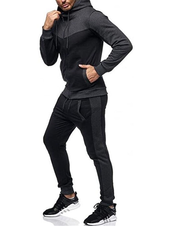 Herren Sportlicher Jogginganzug mit Kapuze und praktischen Taschen Echoarchiv
