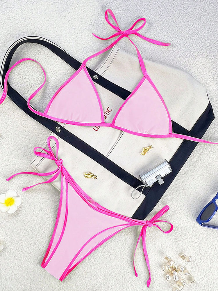 Damen Triangel-Bikini mit verspielten Schleifendetails Echo Archiv