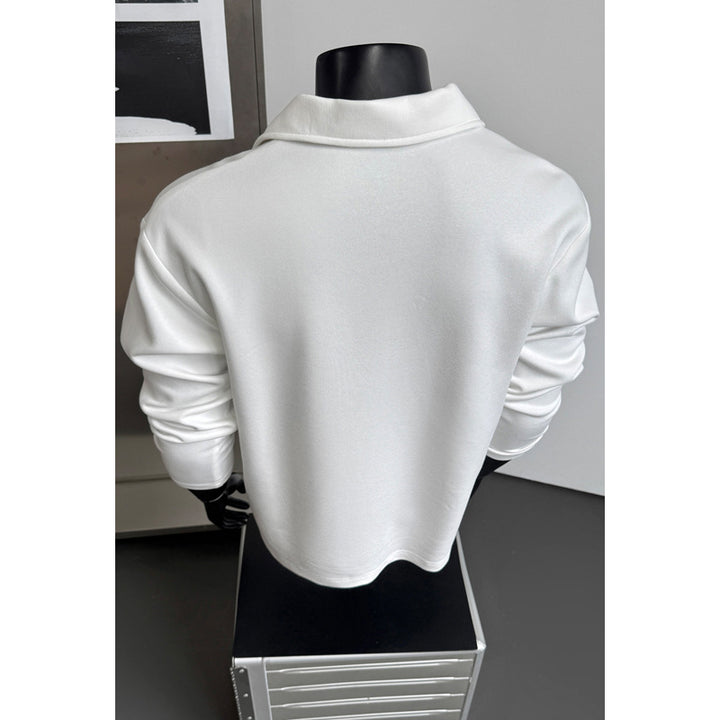 Herren Urban Elegante Langarmhemd Jacke Echo Archiv