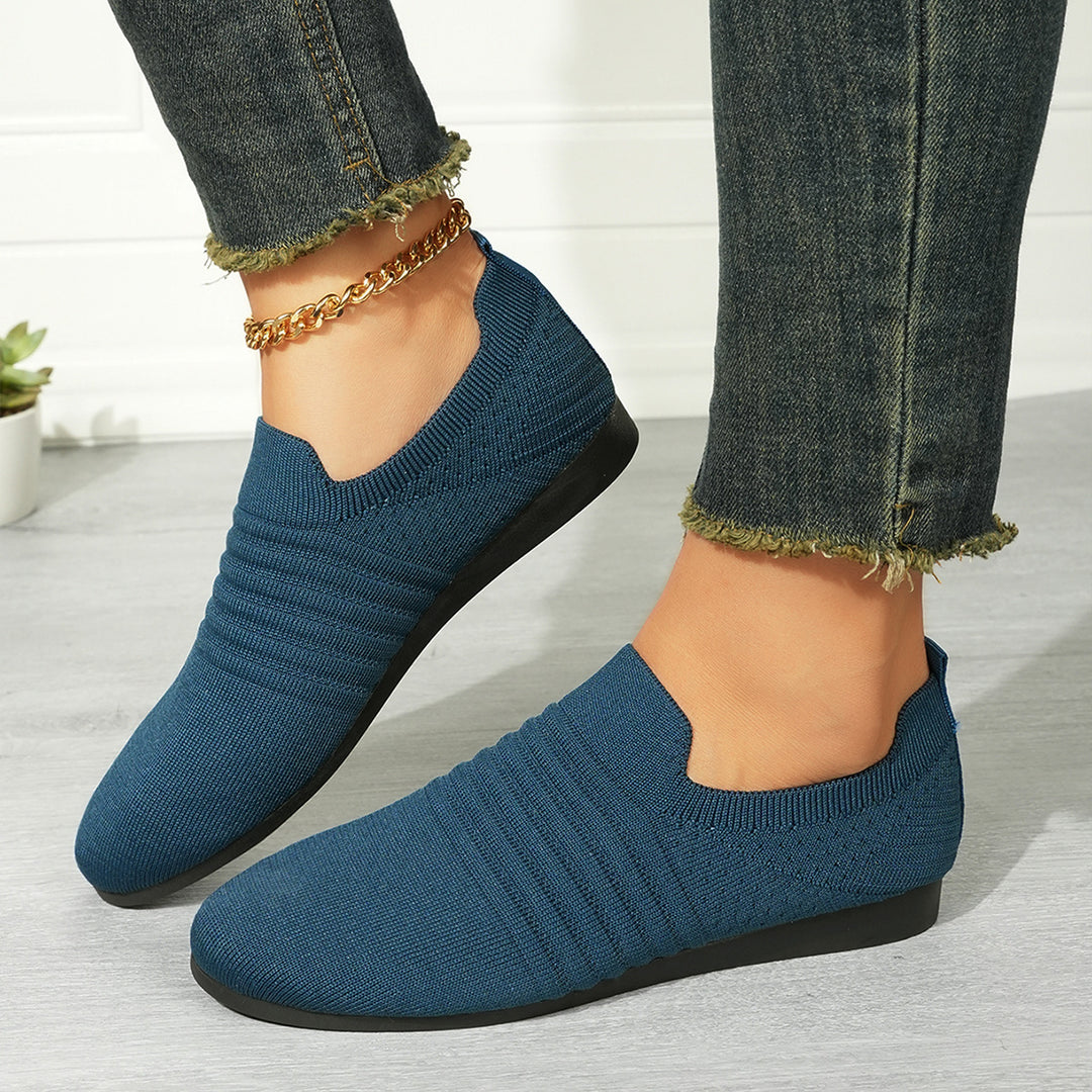 Herren nan atmungsaktiver Strick-Slip-On Sneaker mit elastischem Einstieg und gepolstertem Komfortfußbett Echo Archiv