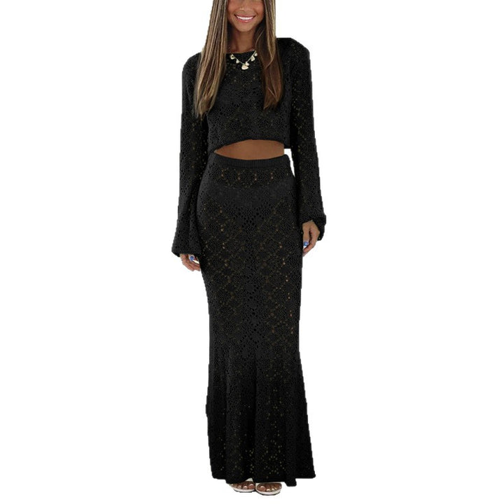 Damen Elegantes Maxikleid mit raffinierter Spitzenstruktur Echo Archiv