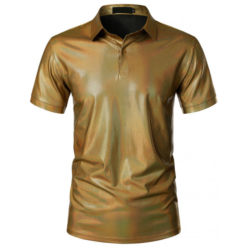 Herren Sport Polo-Shirt mit glänzender Oberfläche und atmungsaktiver Funktionalität Echoarchiv