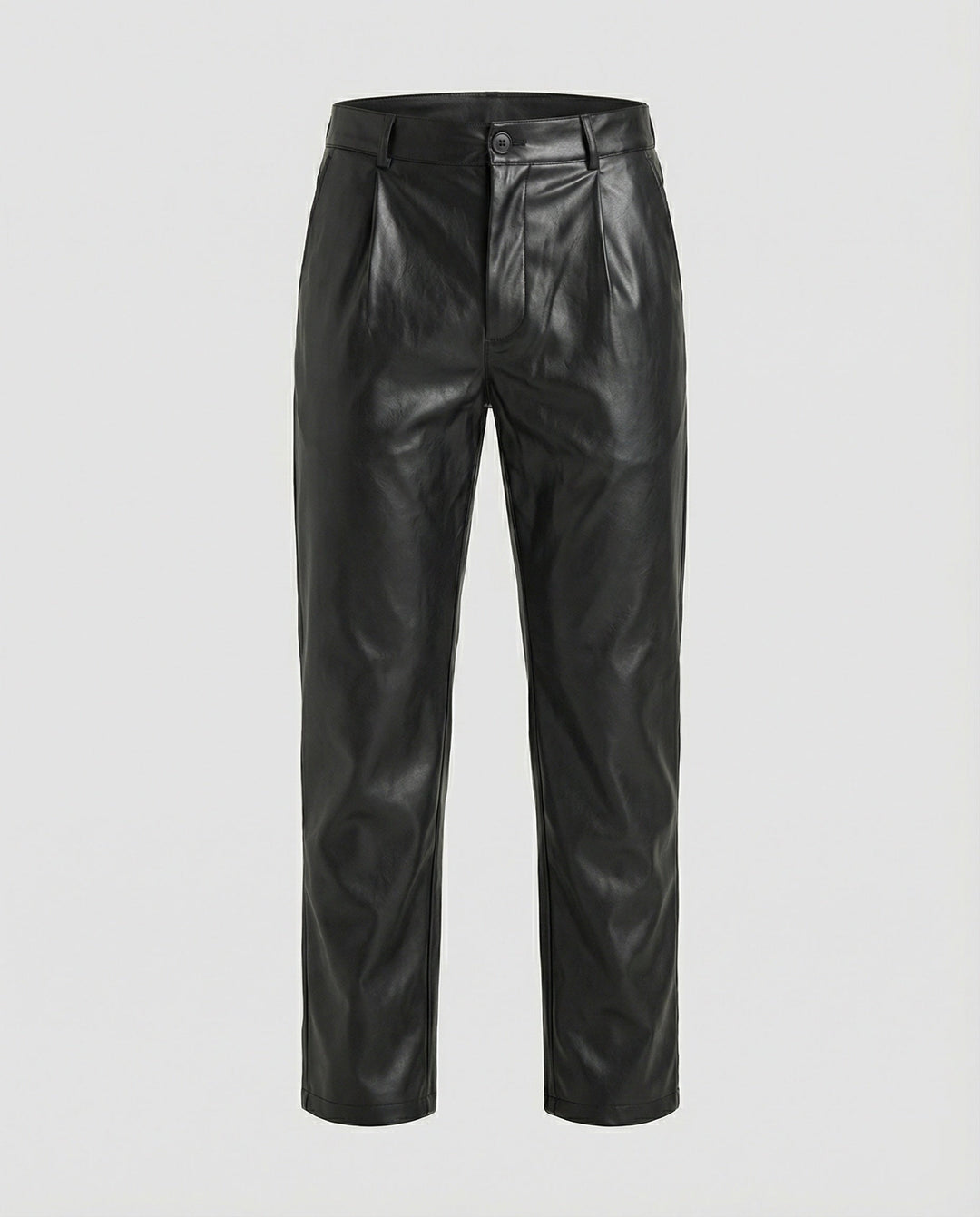 Herren Kunstlederhose elegant geschnitten – Sorevano