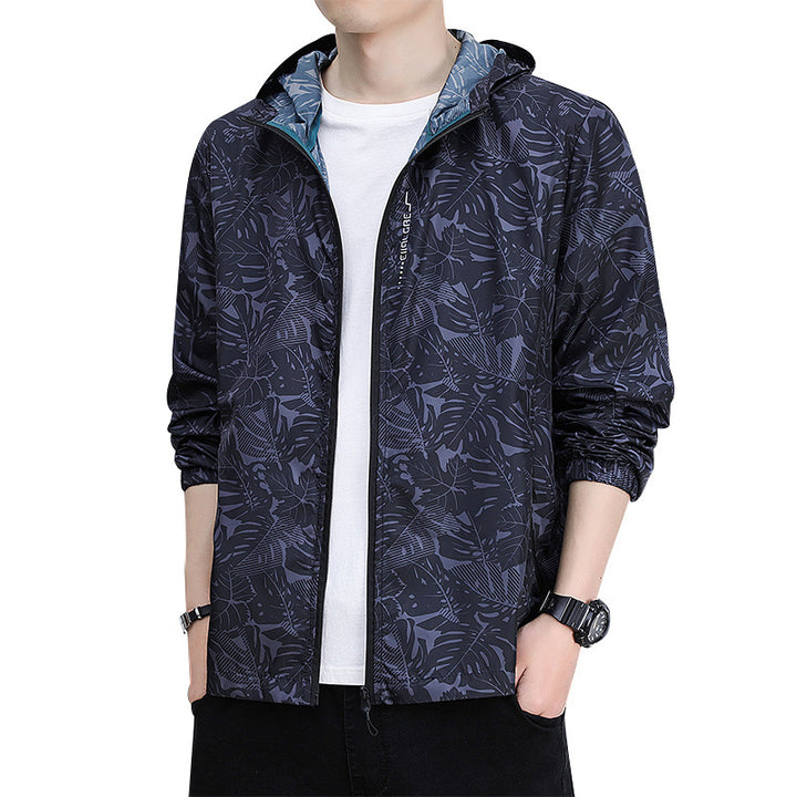 Herren Leichte Outdoorjacke mit floralem Design Echo Archiv