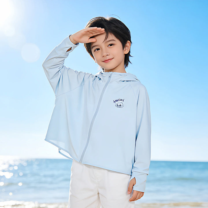 Jungen atmungsaktive Kapuzenjacke mit UV-Schutz Echo Archiv