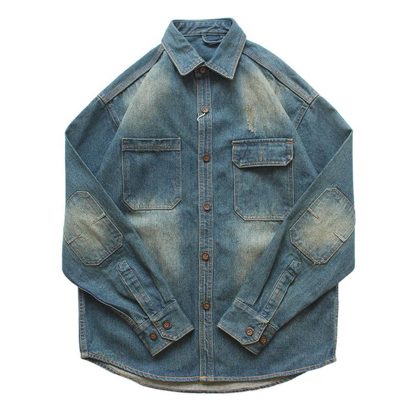 Herren Denim Überhemd Echo Archiv