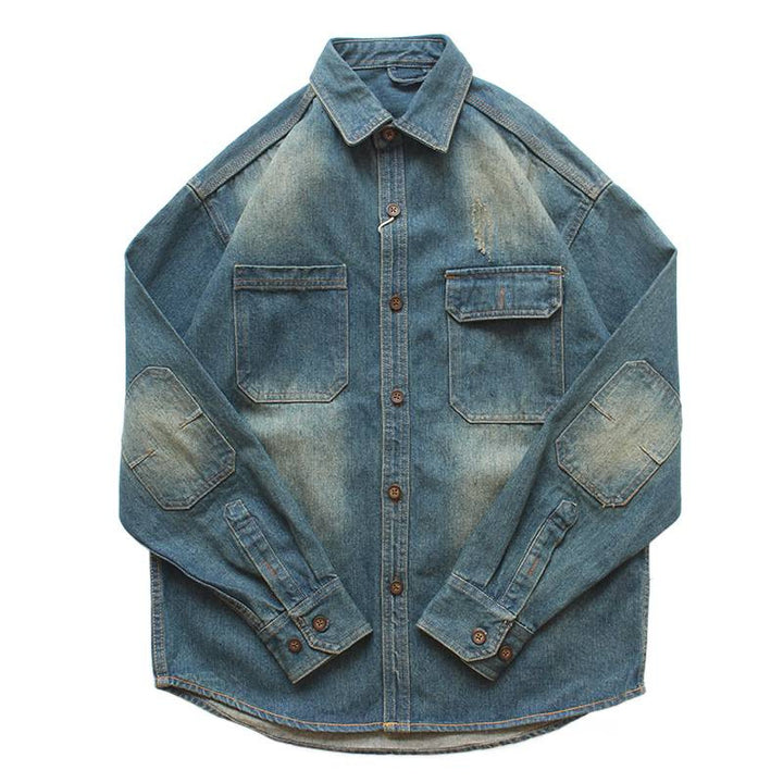 Herren Denim Überhemd Echo Archiv