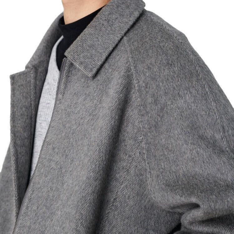 Herren Boxy‑Wollblouson mit verdecktem Zwei‑Wege‑Reißverschluss und Hemdkragen Echoarchiv