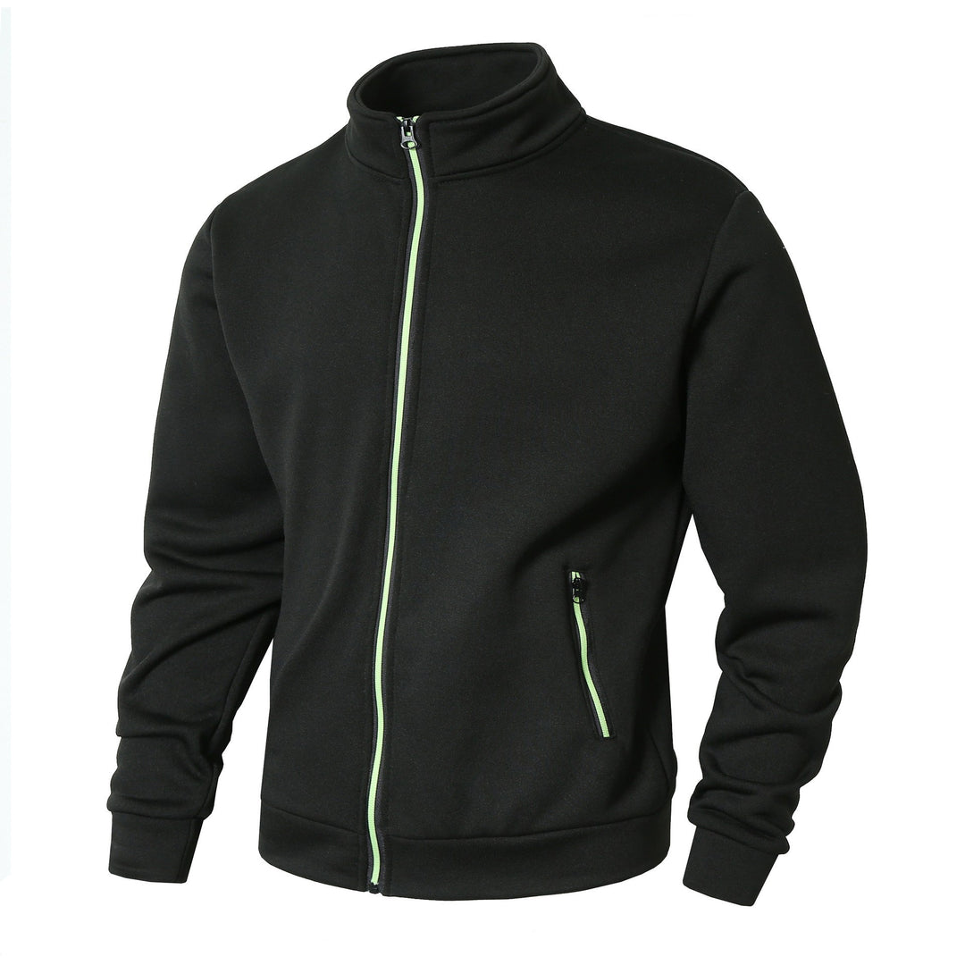 Herren Fleecejacke mit hohem Kragen und Reißverschluss Echoarchiv