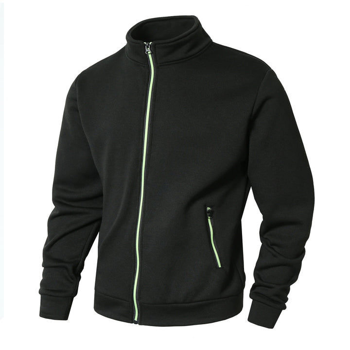 Herren Fleecejacke mit hohem Kragen und Reißverschluss Echoarchiv