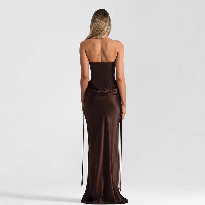 Damen Maxikleid mit elegantem Schnitt und raffinierten Drapierungen Echo Archiv