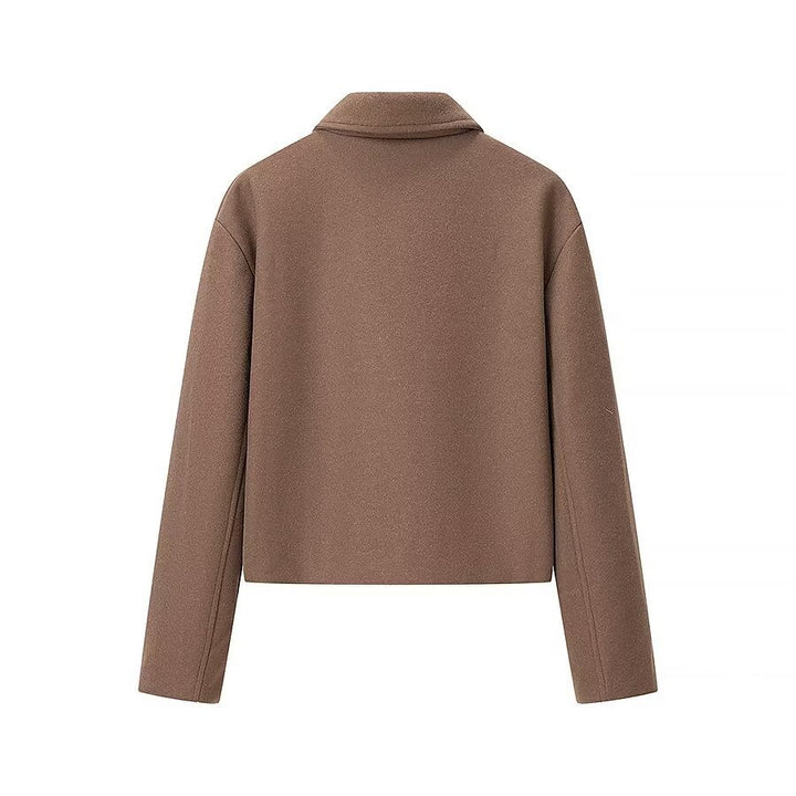 Damen Kurzjacke aus Wollmix mit Reißverschluss und kastiger Oversize-Silhouette Echo Archiv
