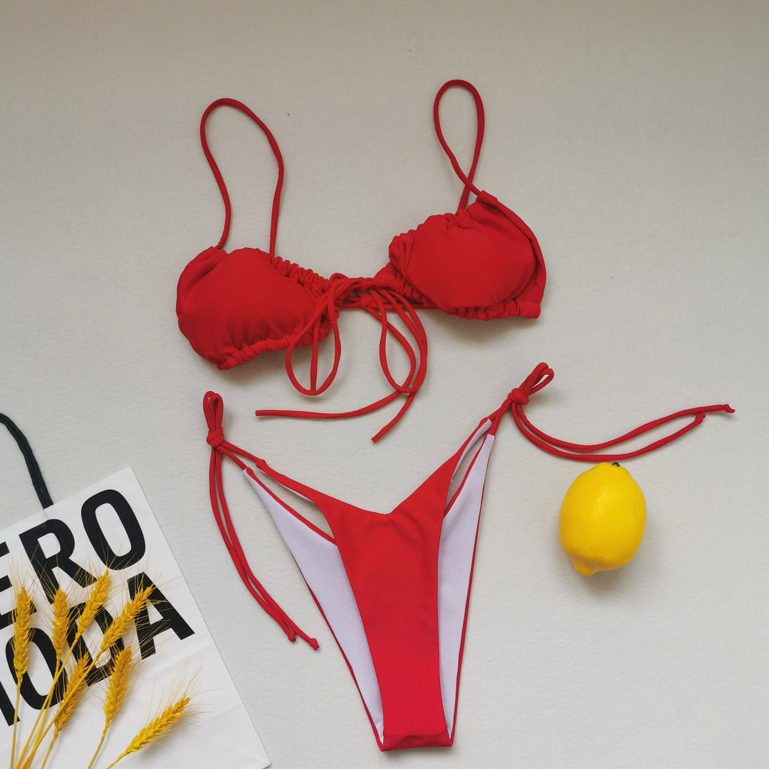 Damen Triangel-Bikini mit regulierbaren Bindebändern Echo Archiv