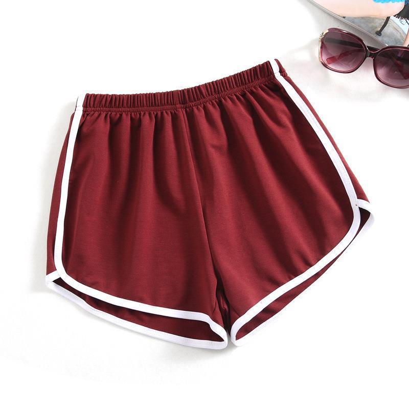 Damen Sportliche Shorts mit elastischem Bund und Kontraststreifen Echo Archiv